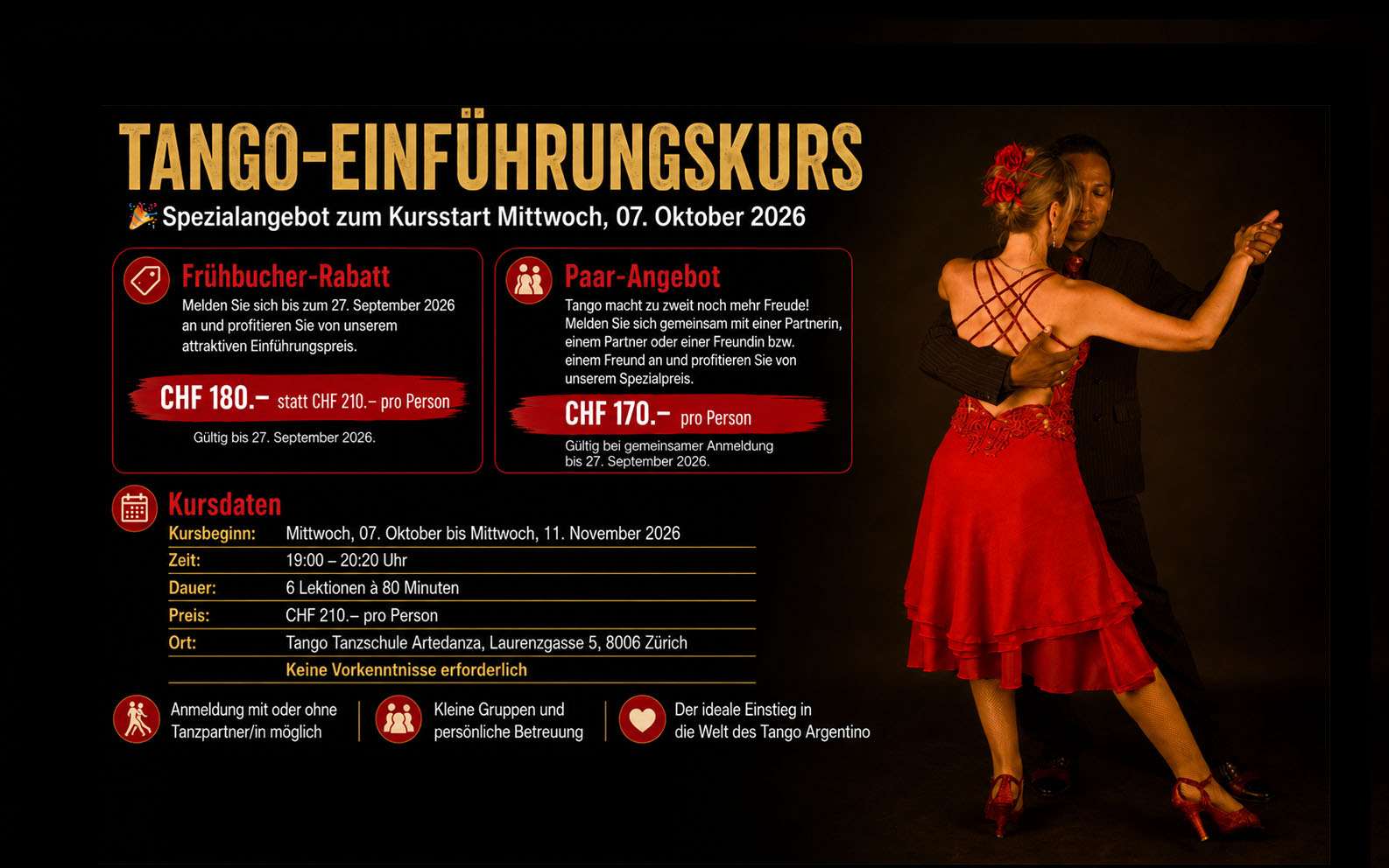 Tango Argentino Kurs Zürich